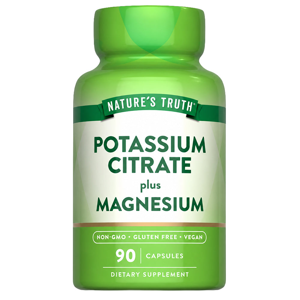 Pack 2x Citrato de Potasio + Magnesio 200 mg — 90 Cáps c/u