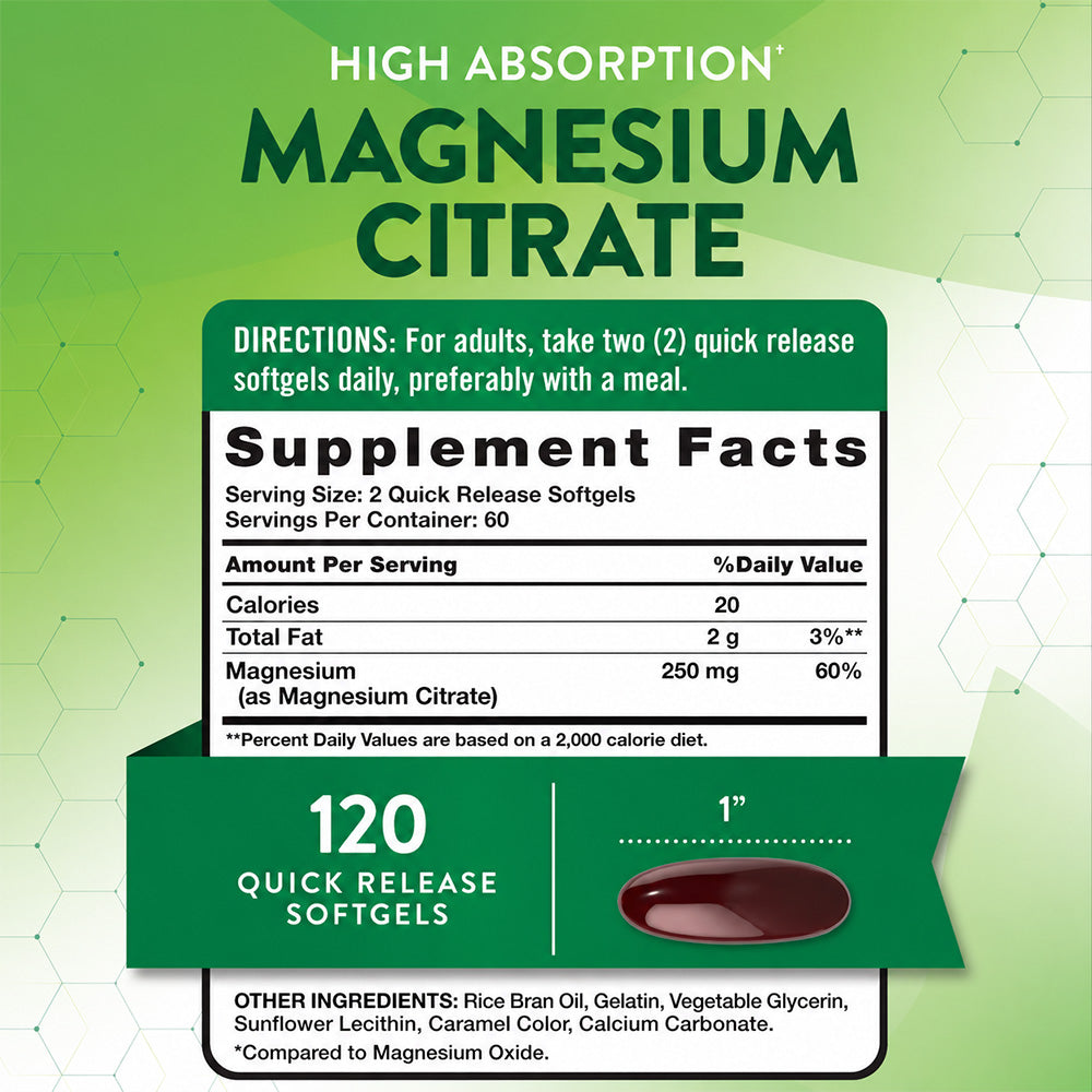 Glicinato de Magnesio 200mg - Cápsulas