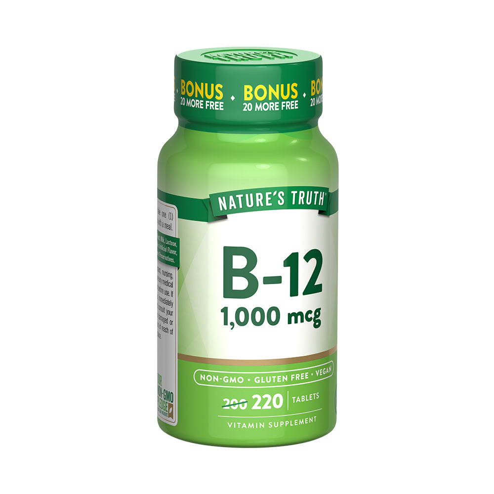 Vitamina B-12 1,000 mcg - Tabletas