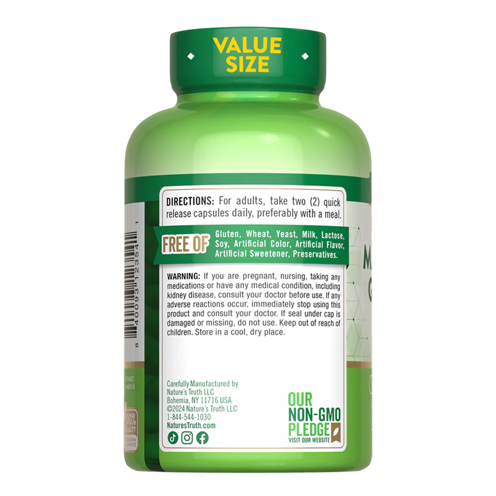 Pack Magnesio Glicinato 120 Cáps + Citrato 120 Softgels