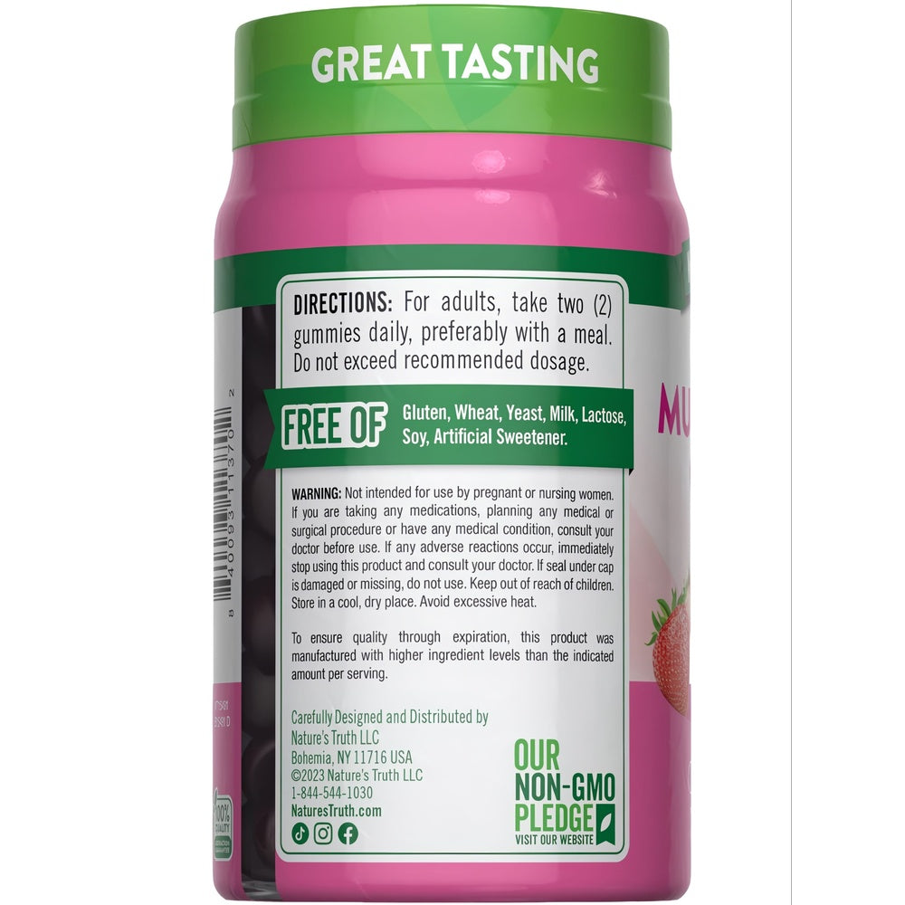 Multivitamínico para Mujeres + Colágeno - 70 Gomitas Sabor Frutos del Bosque