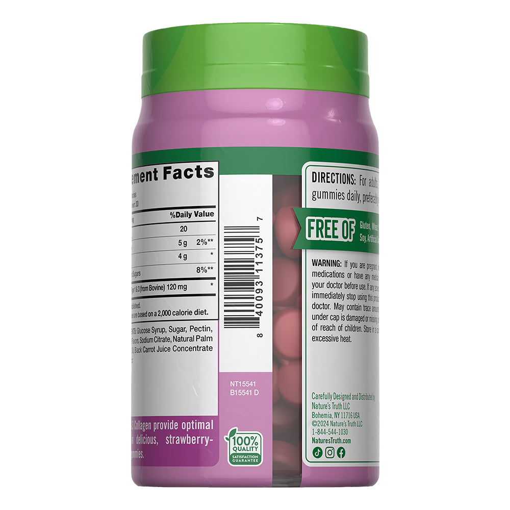 Gomitas de Péptidos de Colágeno Tipo 1 + 3