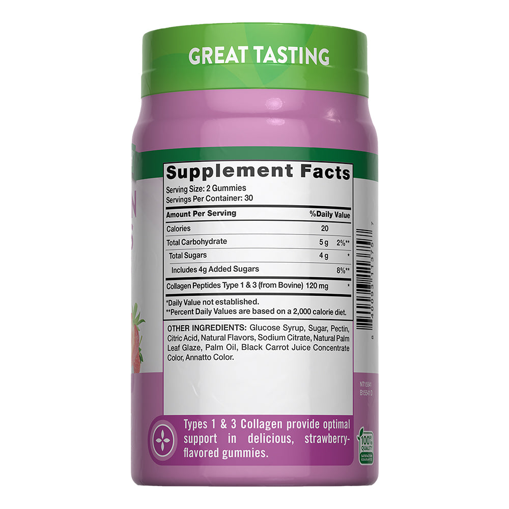 Gomitas de Péptidos de Colágeno Tipo 1 + 3