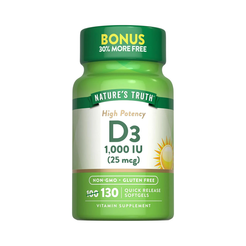 Vitamina D3 1,000 UI - Cápsulas Blandas