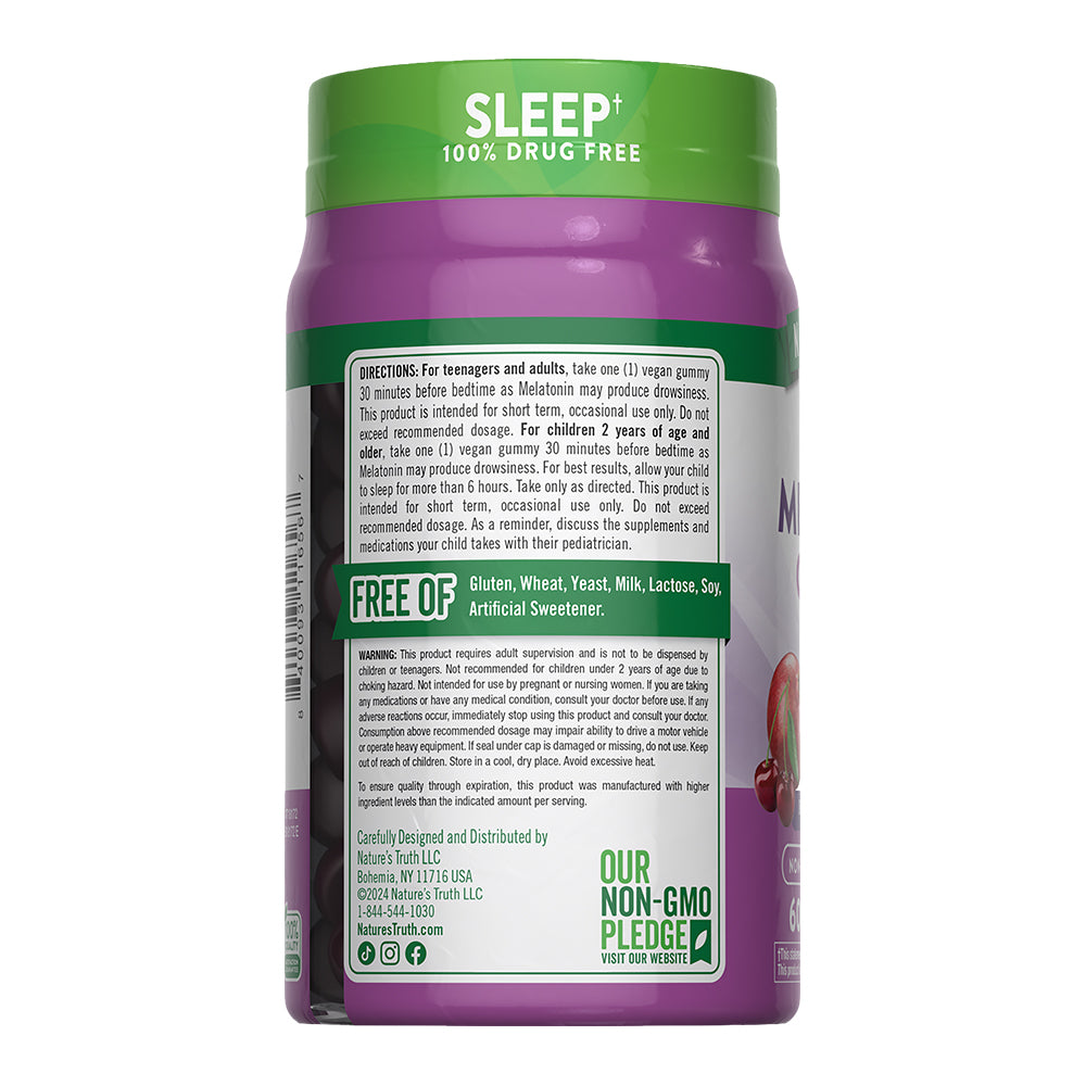 Gomitas de Melatonina 1 mg - 60 Gomitas