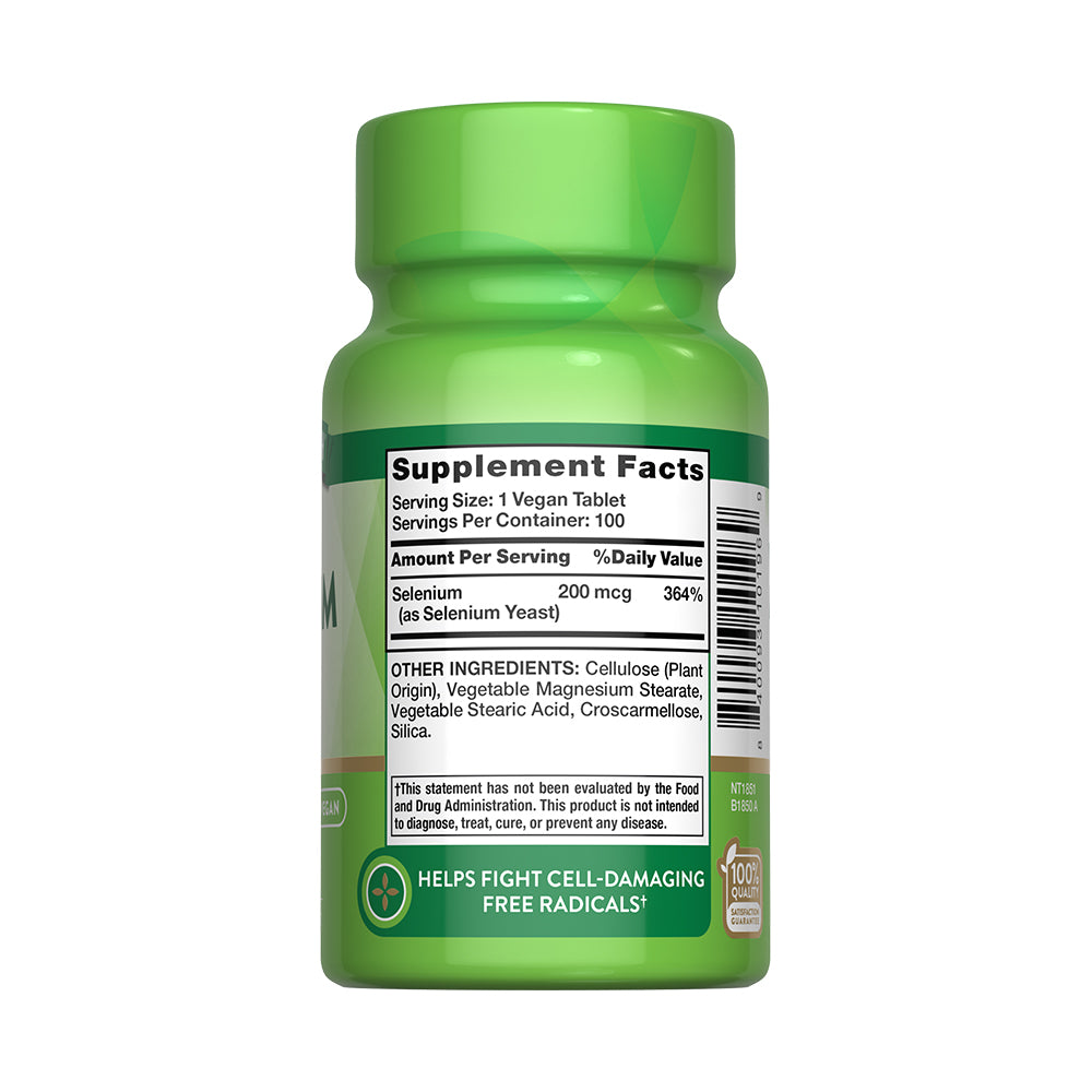 Selenio 200 mcg 100 tabletas