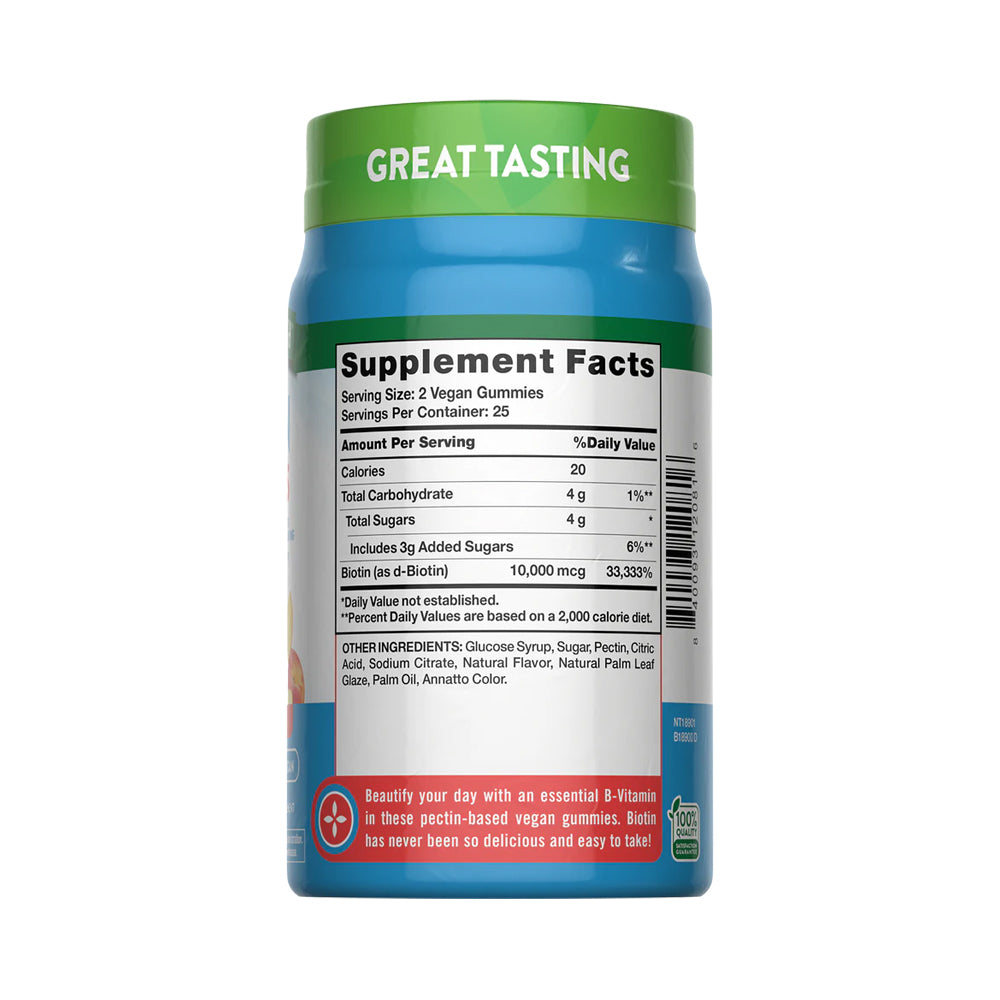 Gomitas de Biotina 10,000 mcg - 50 Gomitas