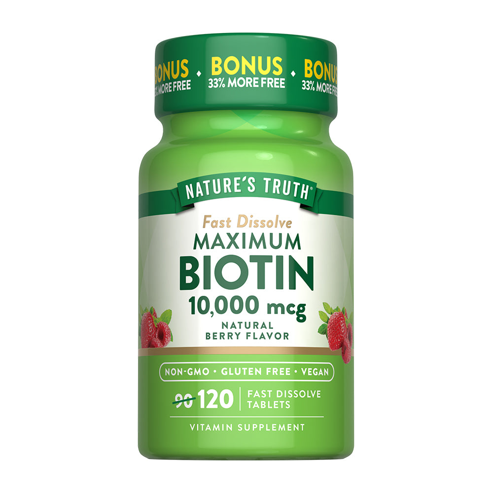Biotin 10,000 mcg - 120 Tabletas