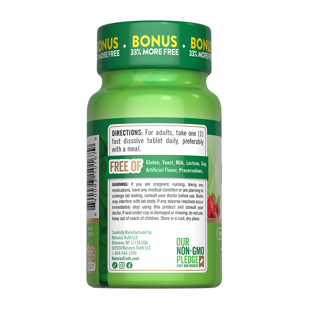 Biotin 10,000 mcg - 120 Tabletas