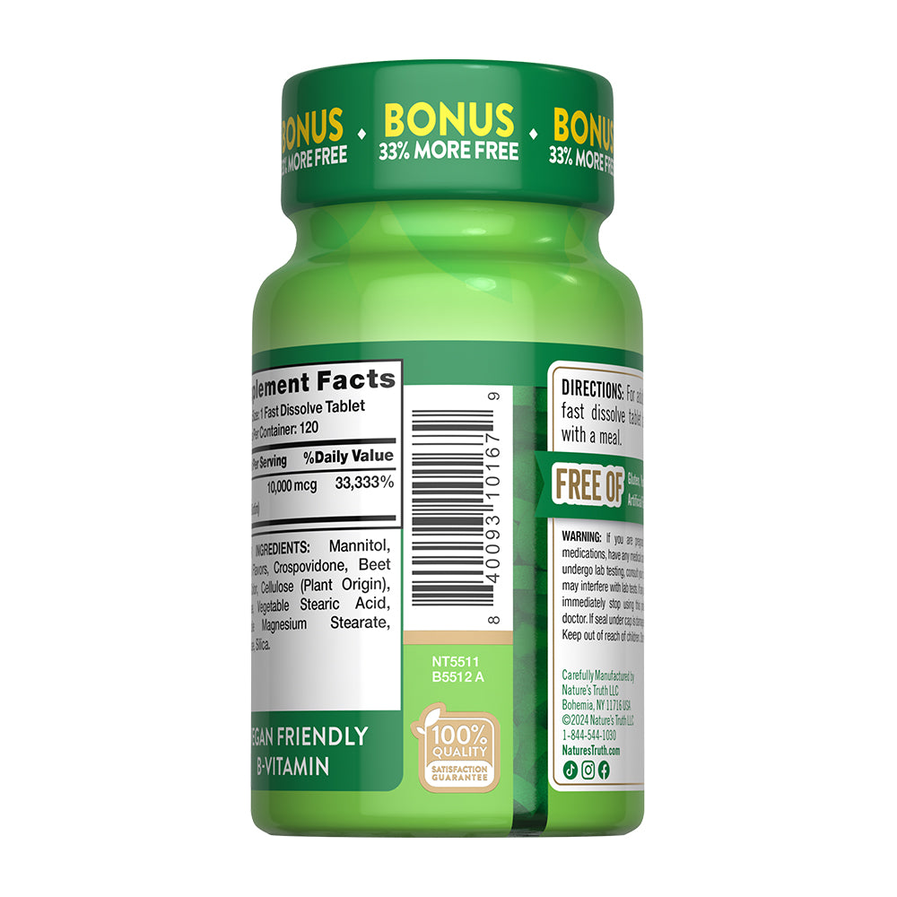 Biotin 10,000 mcg - 120 Tabletas