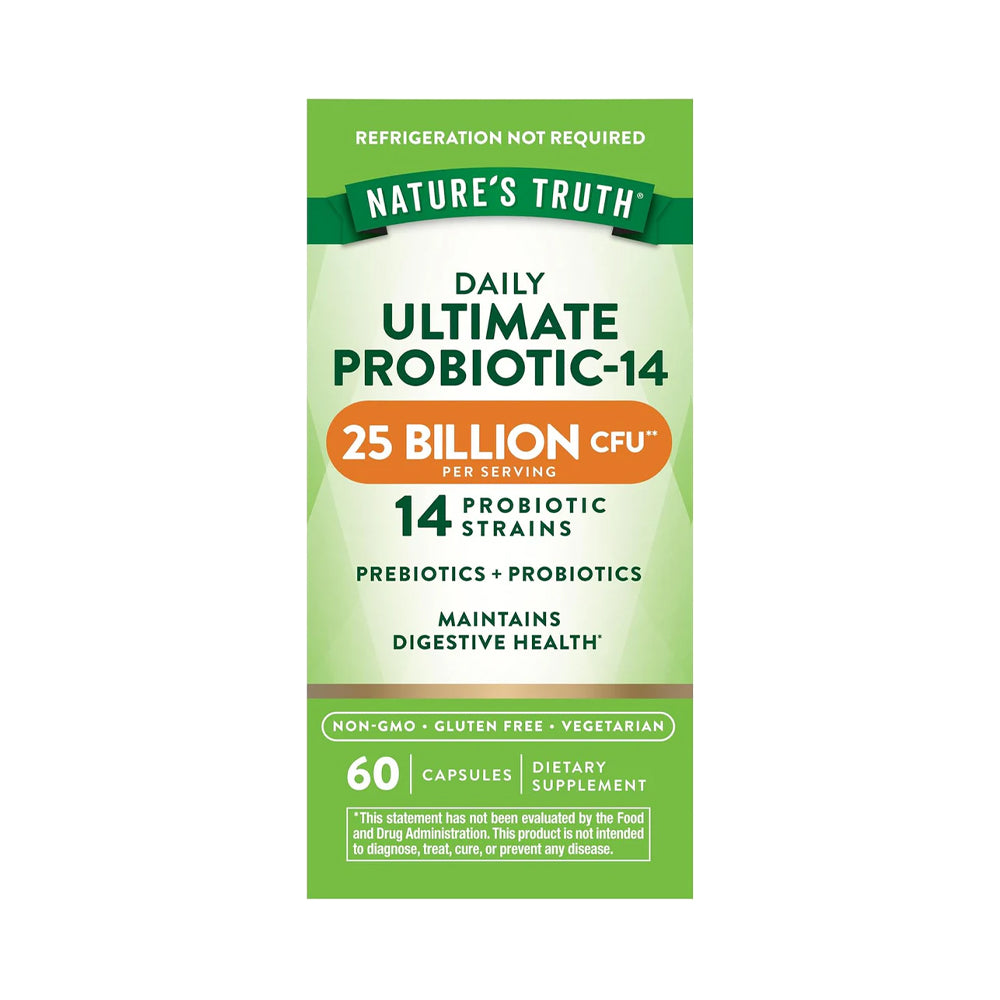 Prebióticos + Probióticos 25 mil millones UFC | 60 cápsulas vegetarianas