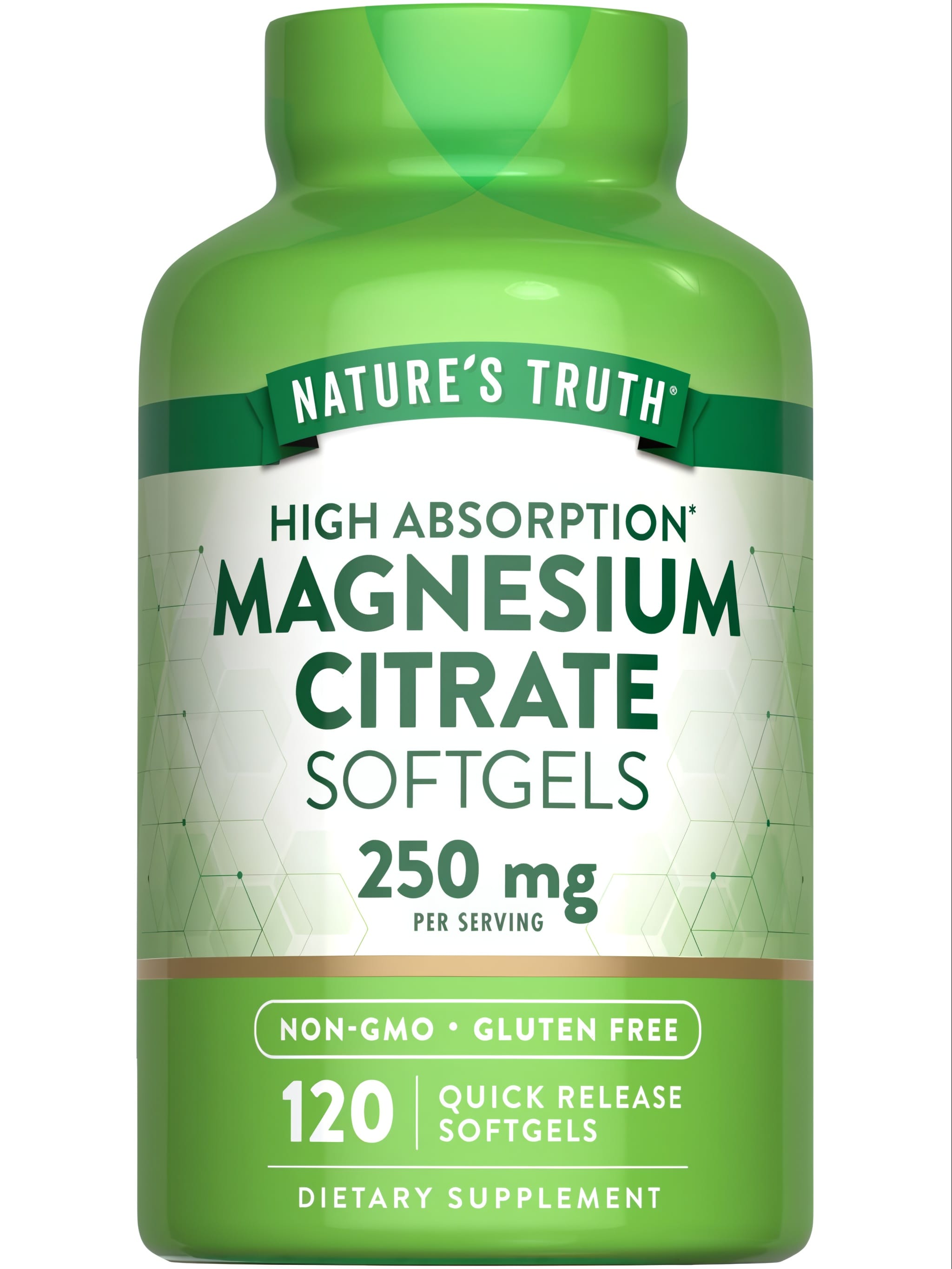 Magnesium Citrate 250mg 120 Softgels - Nature's Truth