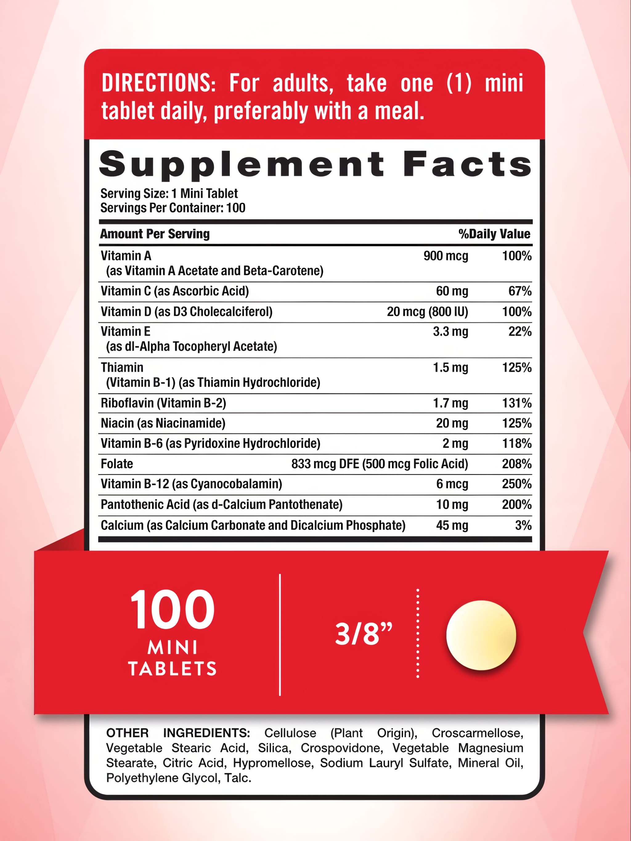 One Daily Essential Multivitamin 100 Mini Tabletas - Nature's Truth
