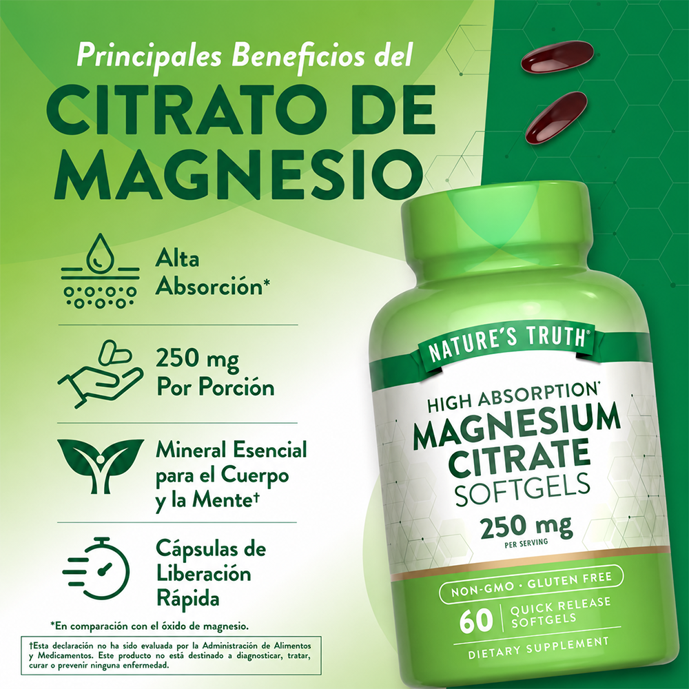 Citrato de Magnesio 250mg