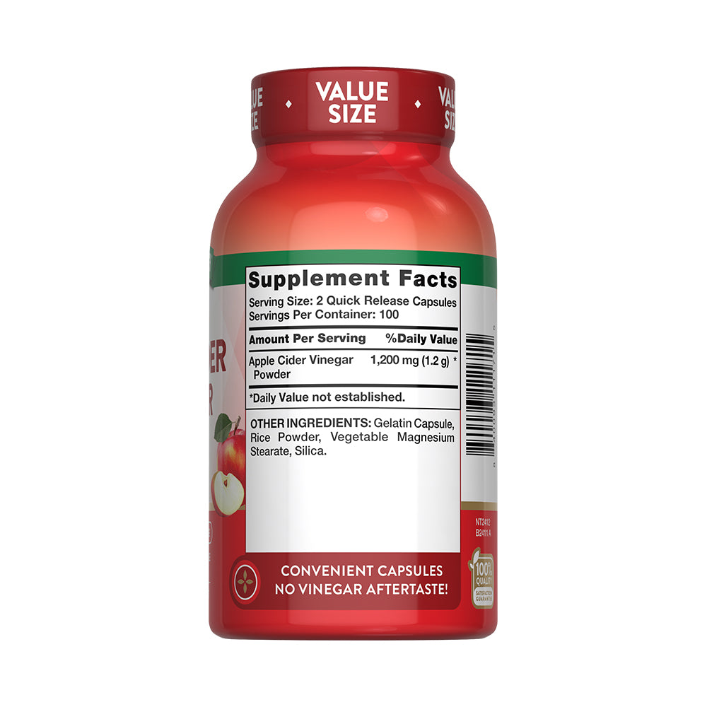 Vinagre de Manzana 1200 Mg - 200 Cápsulas