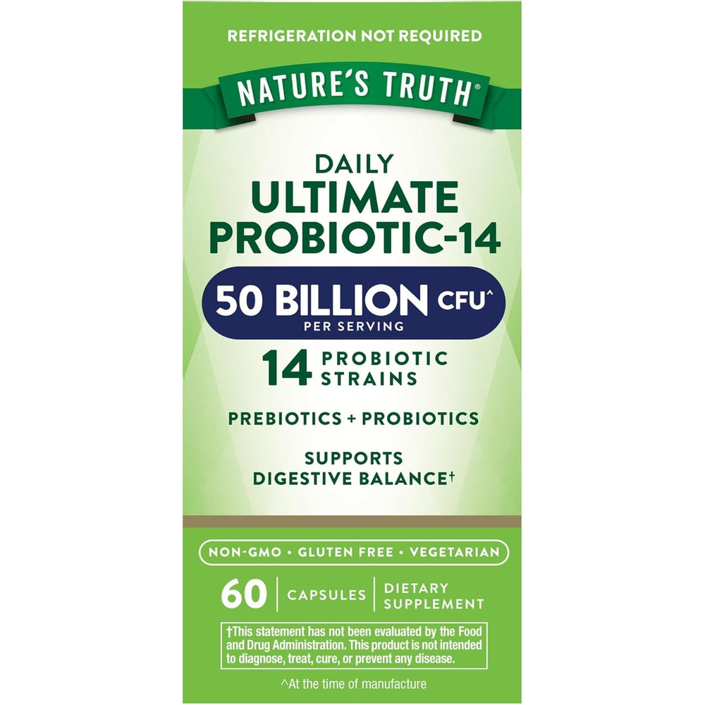 Probiótico 14 Cepas 50 Mil Millones UFC - 60 Cápsulas Vegetarianas