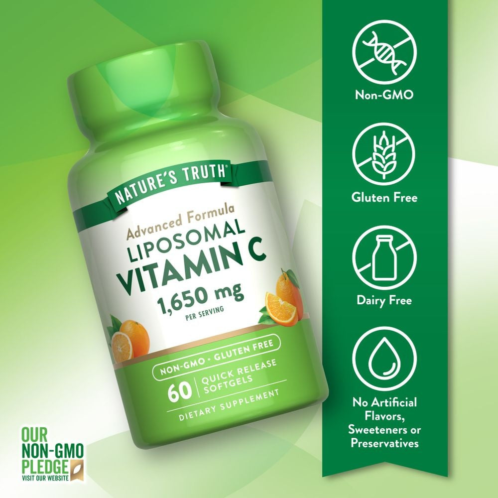 Vitamina C Liposomal 1650 mg - 60 Softgels