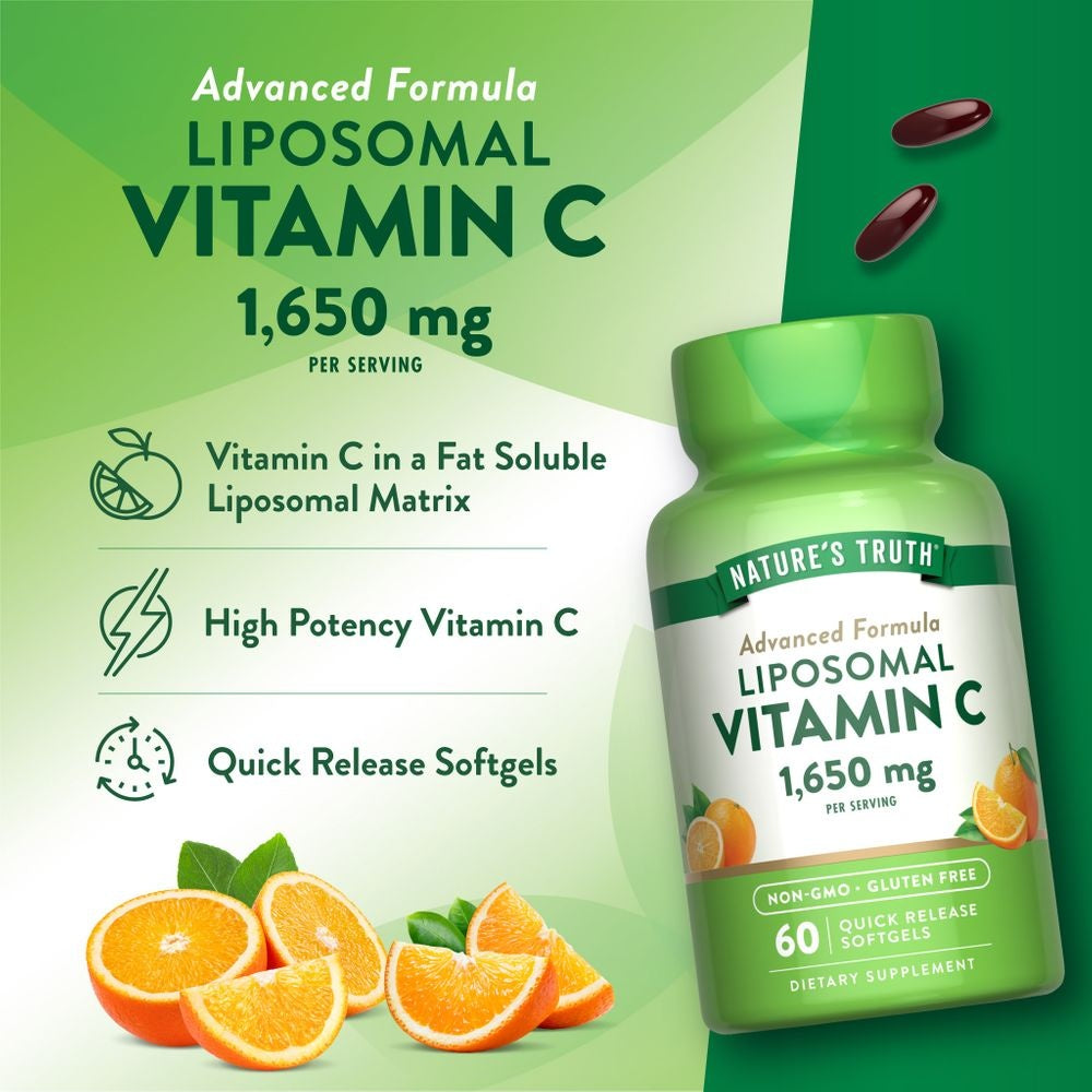 Vitamina C Liposomal 1650 mg - 60 Softgels