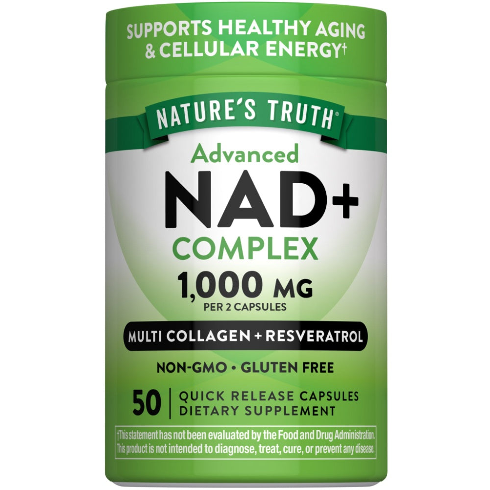 NAD+ Complejo Avanzado + Colágeno & Resveratrol - 50 Cápsulas