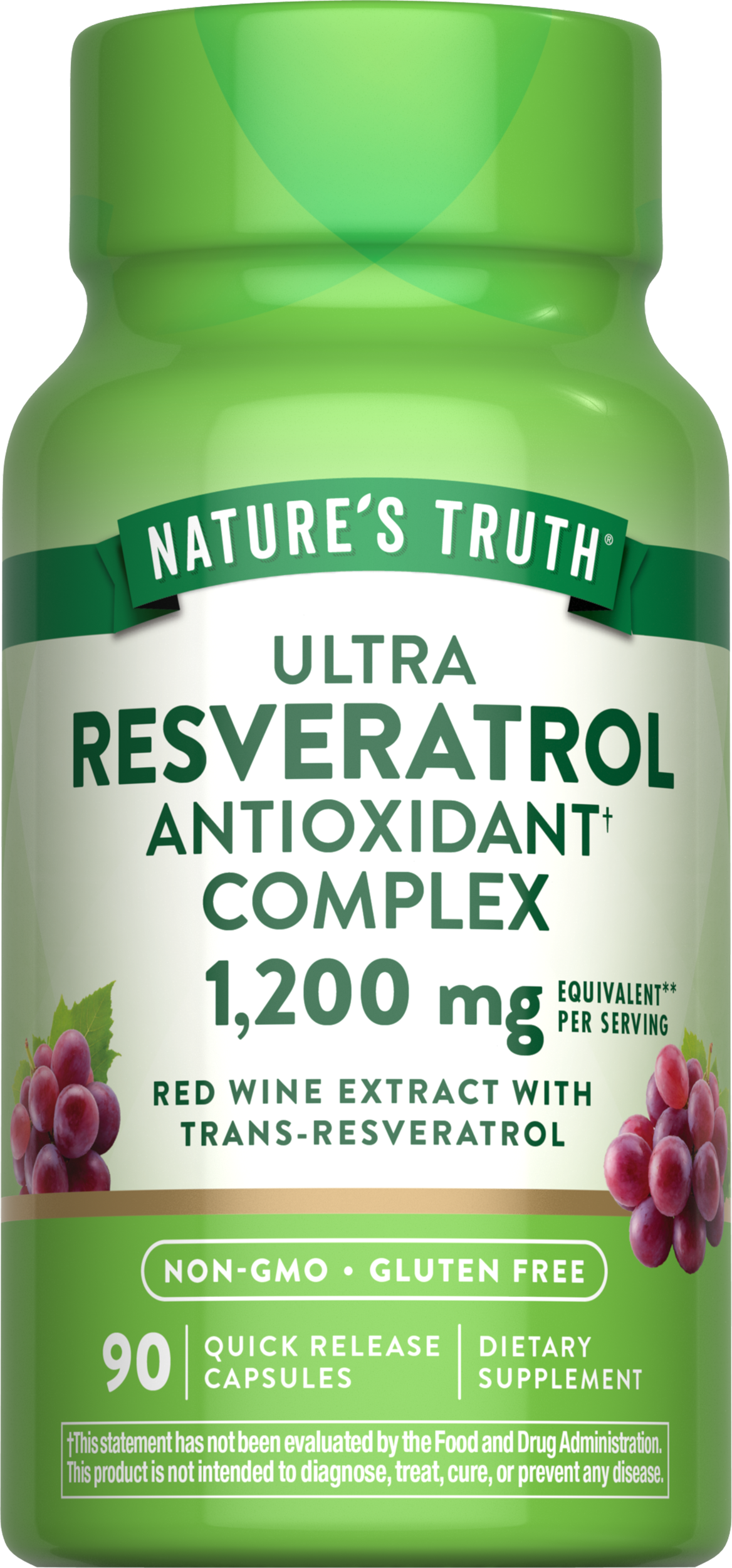 Ultra Resveratrol Antioxidant Complex 1,200 mg 90capsulas