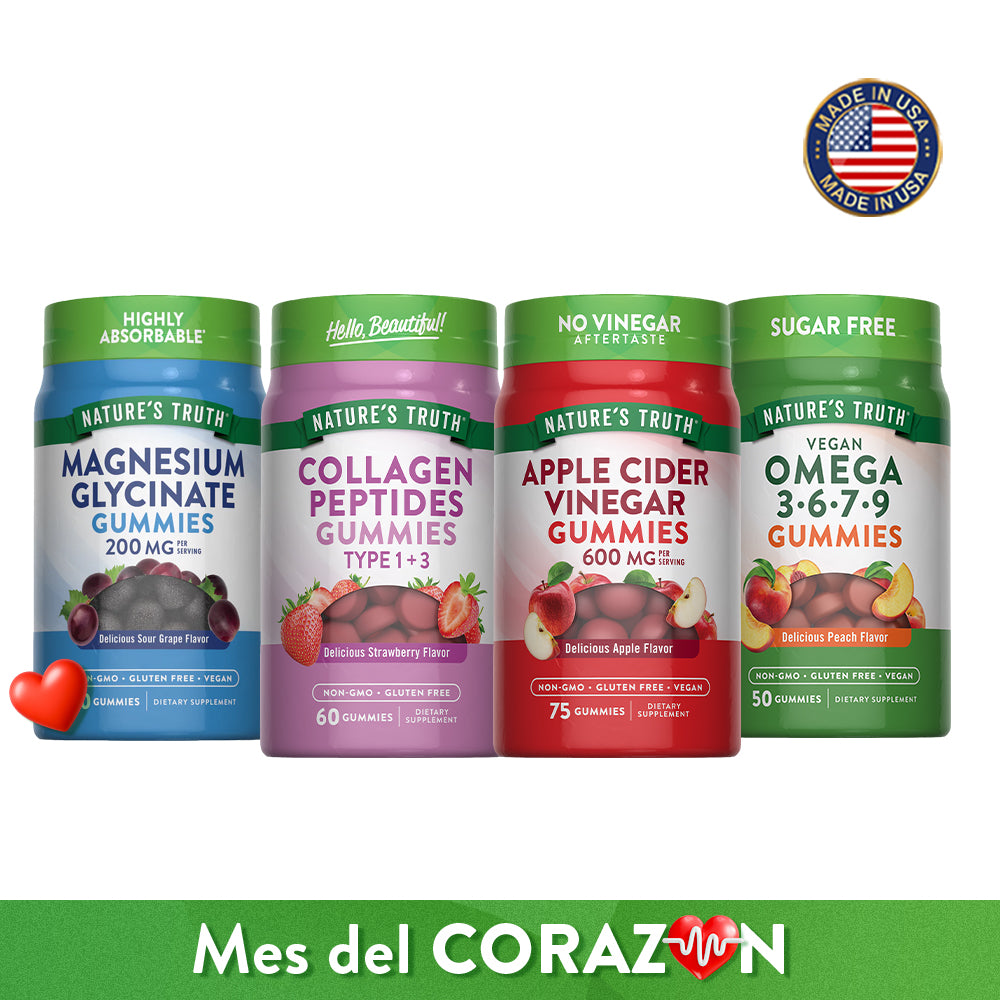 Pack Gomitas | Omega 3 - Colágeno, Magnesio Glicinato, Vinagre de Manzana